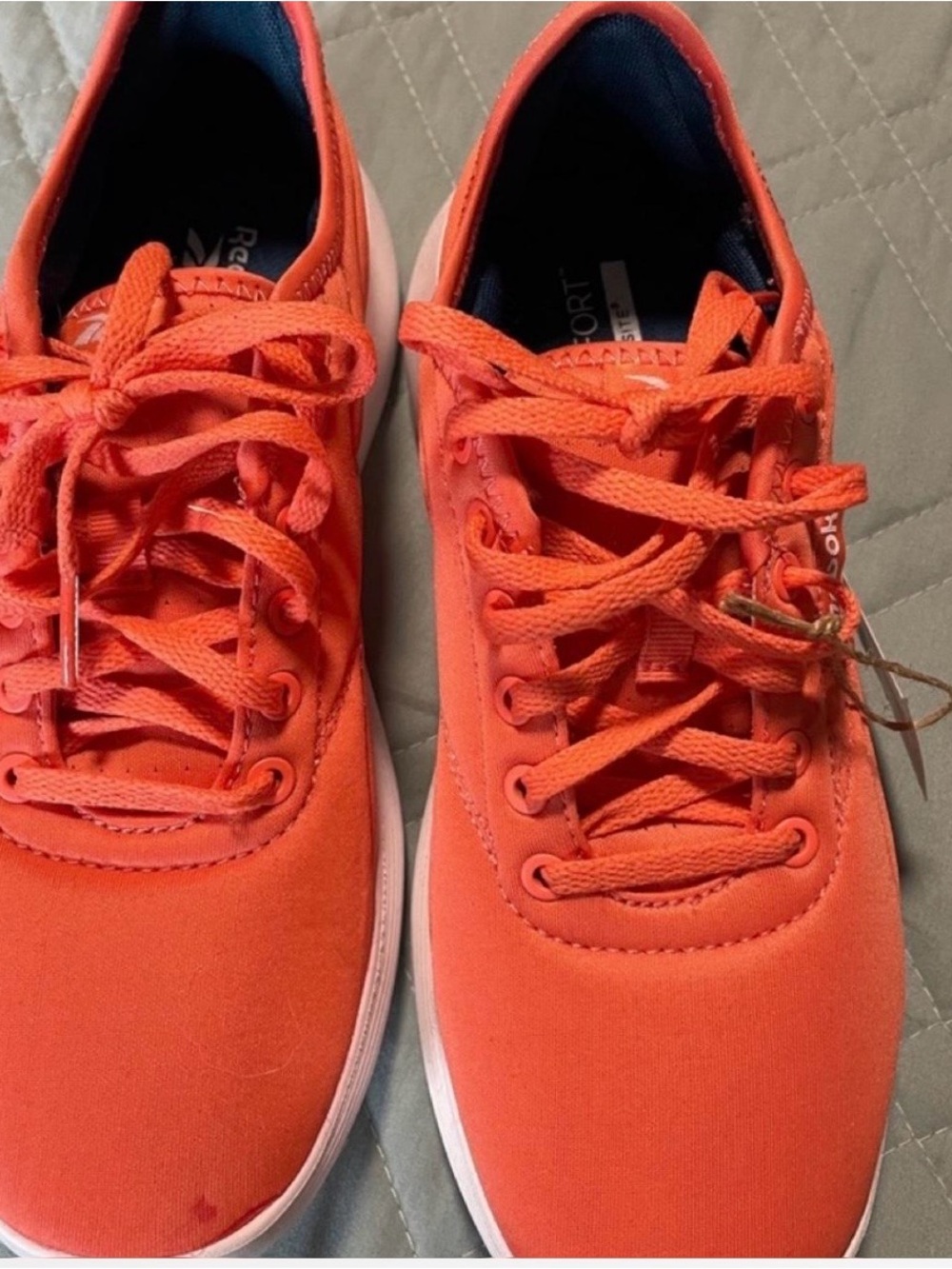 Reebok Men’s Bright Orange Low-Top Sneakers
